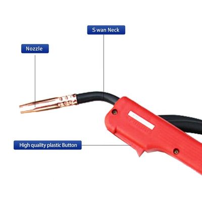 Tamanho de fio 0,8-1,0 mm 200A Mig Soldagem Tocha para acessórios de máquinas de soldagem modelo europeu