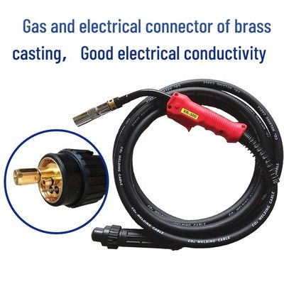 Cable personalizado de 4m 500A CO2 Gas Shielded MIG Soldagem Tocha KR-500