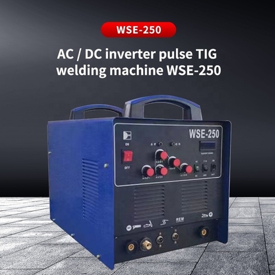 220V Inverter de entrada nominal controlado AC DC TIG Soldador WSE250 com motor de arrefecimento por ar