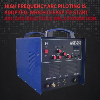 220V Inverter de entrada nominal controlado AC DC TIG Soldador WSE250 com motor de arrefecimento por ar