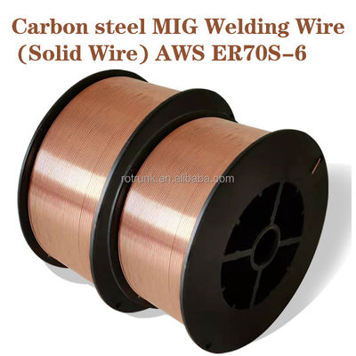 Acero carbono comum CO2 Escudo de gás MIG fio de soldagem de 1,2 mm ER70S-6 especificações