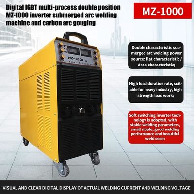 MZ1000 Máquina de solda de arco submerso com inversor de posição dupla para solda de chapas grossas
