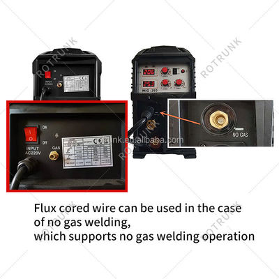 Suporte OEM personalizado MIG 250 3 em 1 Máquina de inversor de solda para solda MMA / MIG / MAG