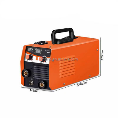 120A Corrente de saída nominal auto-escudo MIG Soldador MIG 250 1kg Máquina de soldadura digital mini