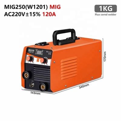 120A Flux Cored Wire Mini Inverter Sem Gás Auto-Escudo MIG Máquina de Soldadura MIG 200