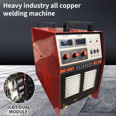 Máquina de soldadura industrial MIG 500A com módulo duplo IGBT e ligação de banda de cobre