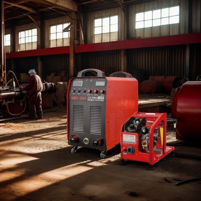 50 KG Heavy-Duty 380V MIG/MMA Soldador de dupla finalidade NBC-500 WeldMaster com alimentador de fio