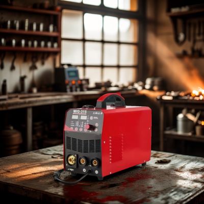 Fácil de operar MIG315 Inverter portátil de soldagem IGBT Voltagem nominal de saída MIG 65 V