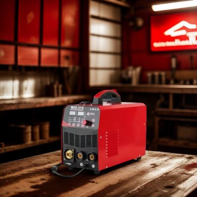 Fácil de operar MIG315 Inverter portátil de soldagem IGBT Voltagem nominal de saída MIG 65 V