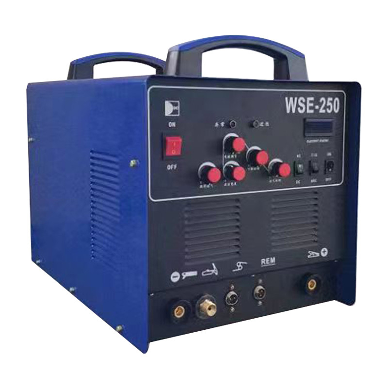 220V Inverter de entrada nominal controlado AC DC TIG Soldador WSE250 com motor de arrefecimento por ar