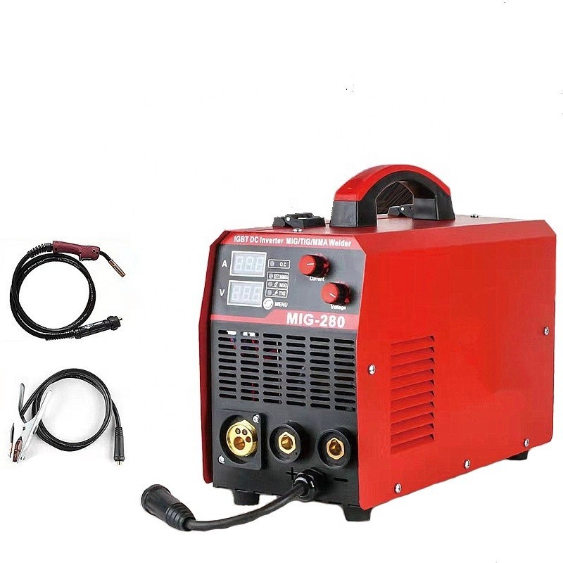 MIG280 ARC Soldadores Máquina de Soldadura Mig multifunção IGBT 4in1 INVERTOR 50/60HZ IP21S