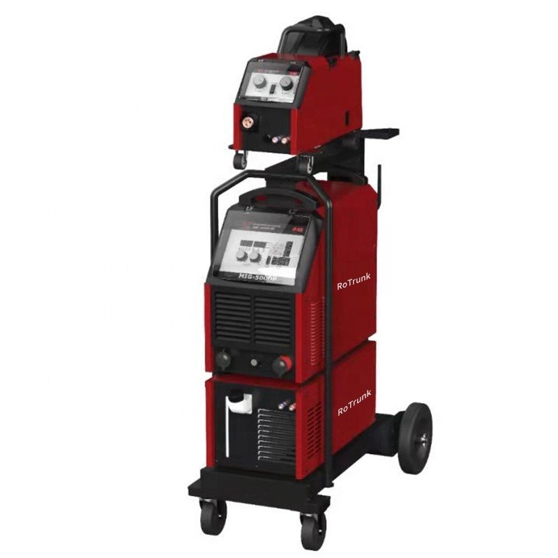 Máquina de soldadura MIG-500DP de soldagem OEM com duplo pulso MIG com velocidade de alimentação de arame 22 m/min